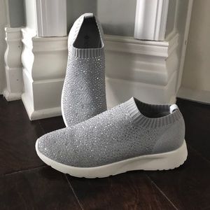 Patrizia grey slip on sneakers